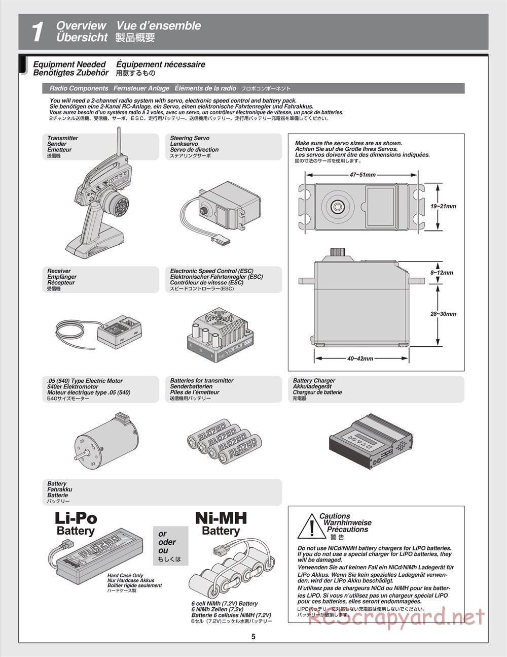 HPI - Venture SBK - Manual - Page 5