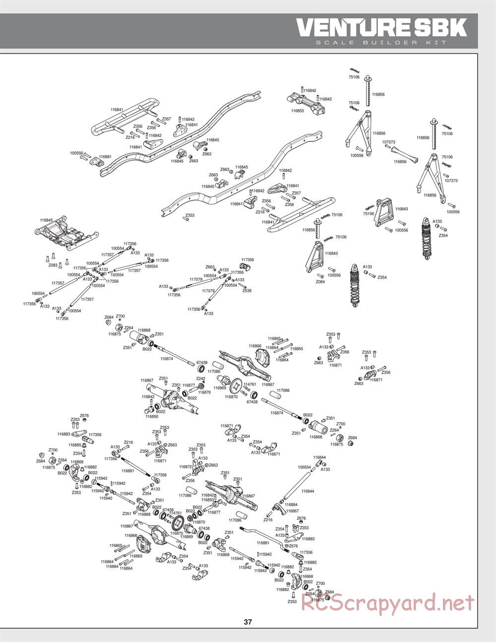 HPI - Venture SBK - Exploded View - Page 37
