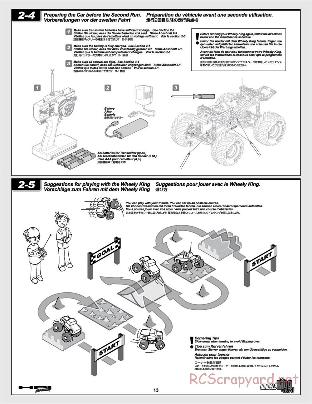 HPI - Wheely King 4x4 (2007) - Manual - Page 13