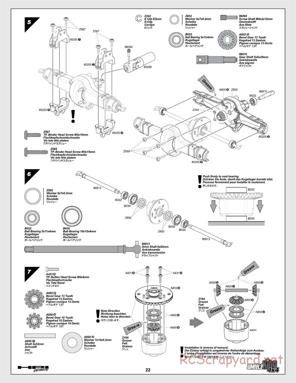 HPI - Wheely King 4x4 (2007) - Manual - Page 22