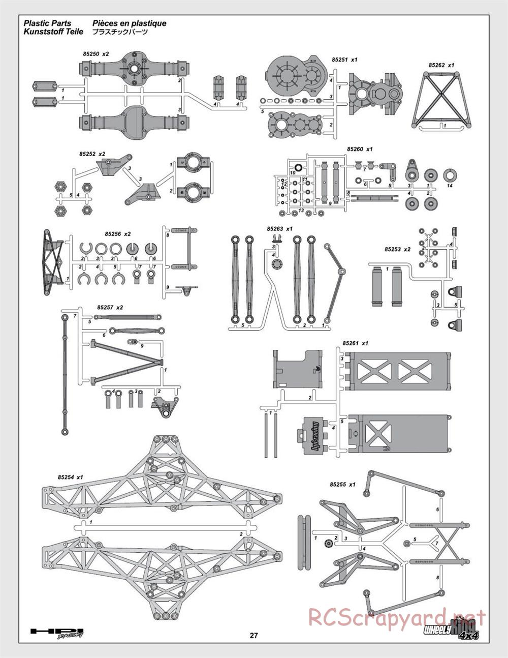 HPI - Wheely King 4x4 (2007) - Exploded View - Page 27