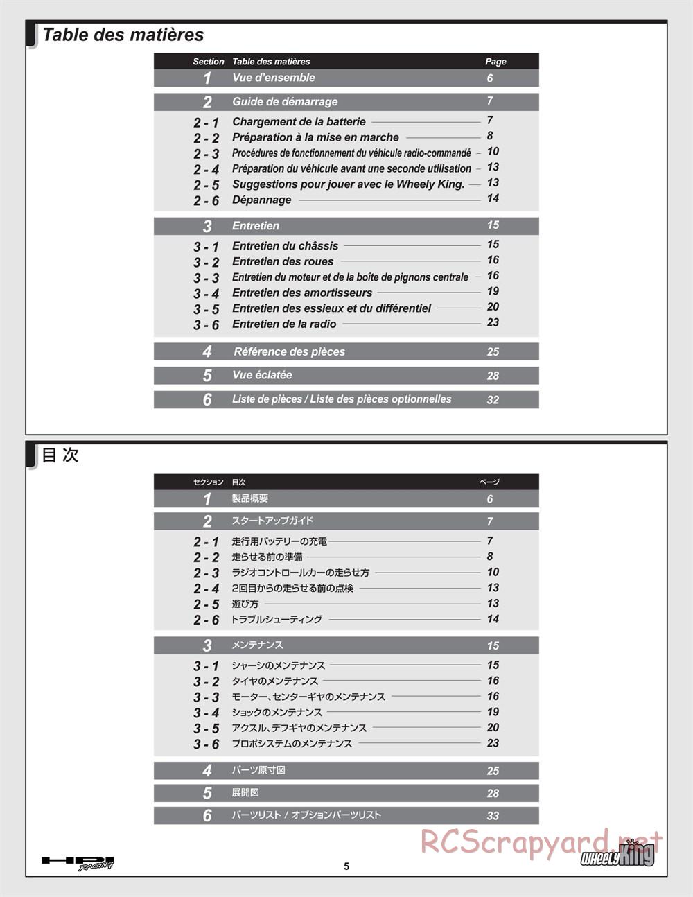 HPI - Wheely King - Manual - Page 5