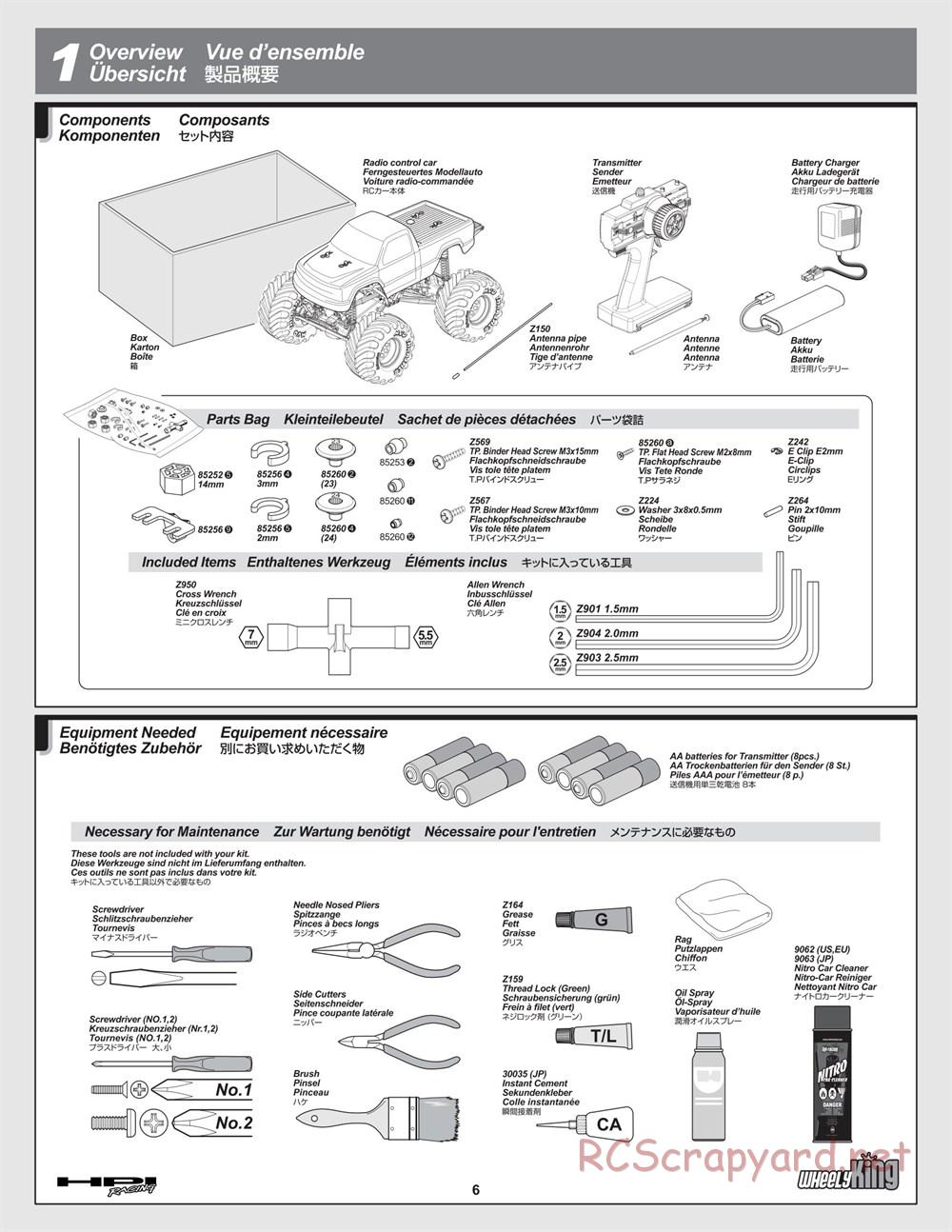 HPI - Wheely King - Manual - Page 6