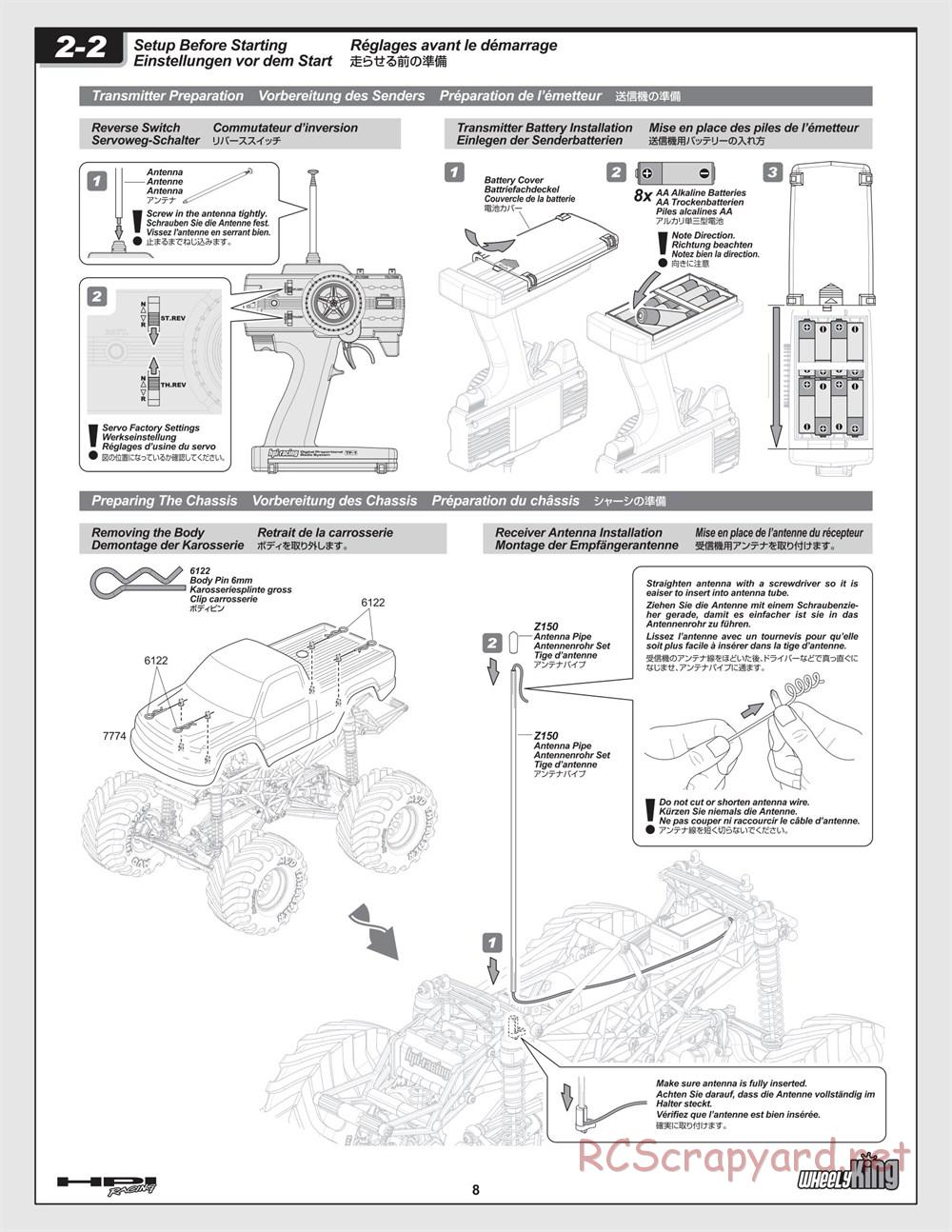 HPI - Wheely King - Manual - Page 8