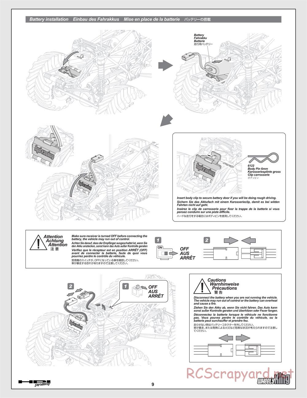 HPI - Wheely King - Manual - Page 9