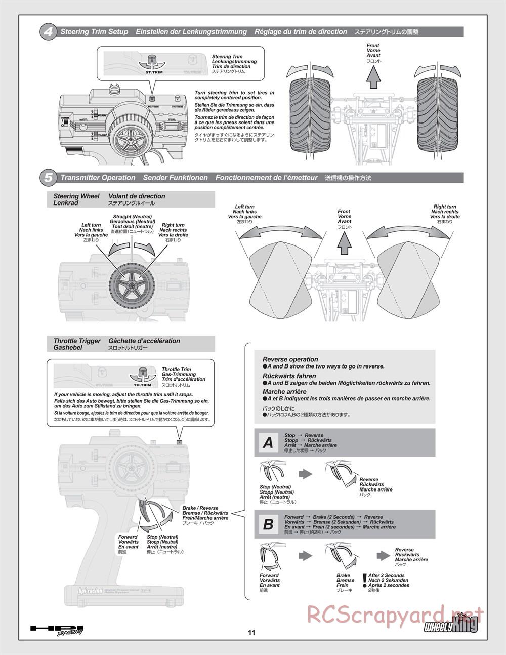 HPI - Wheely King - Manual - Page 11