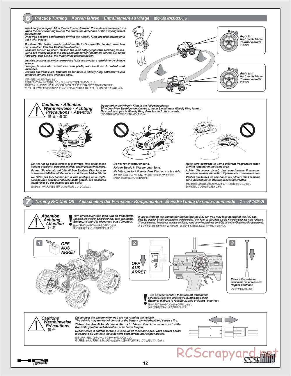 HPI - Wheely King - Manual - Page 12