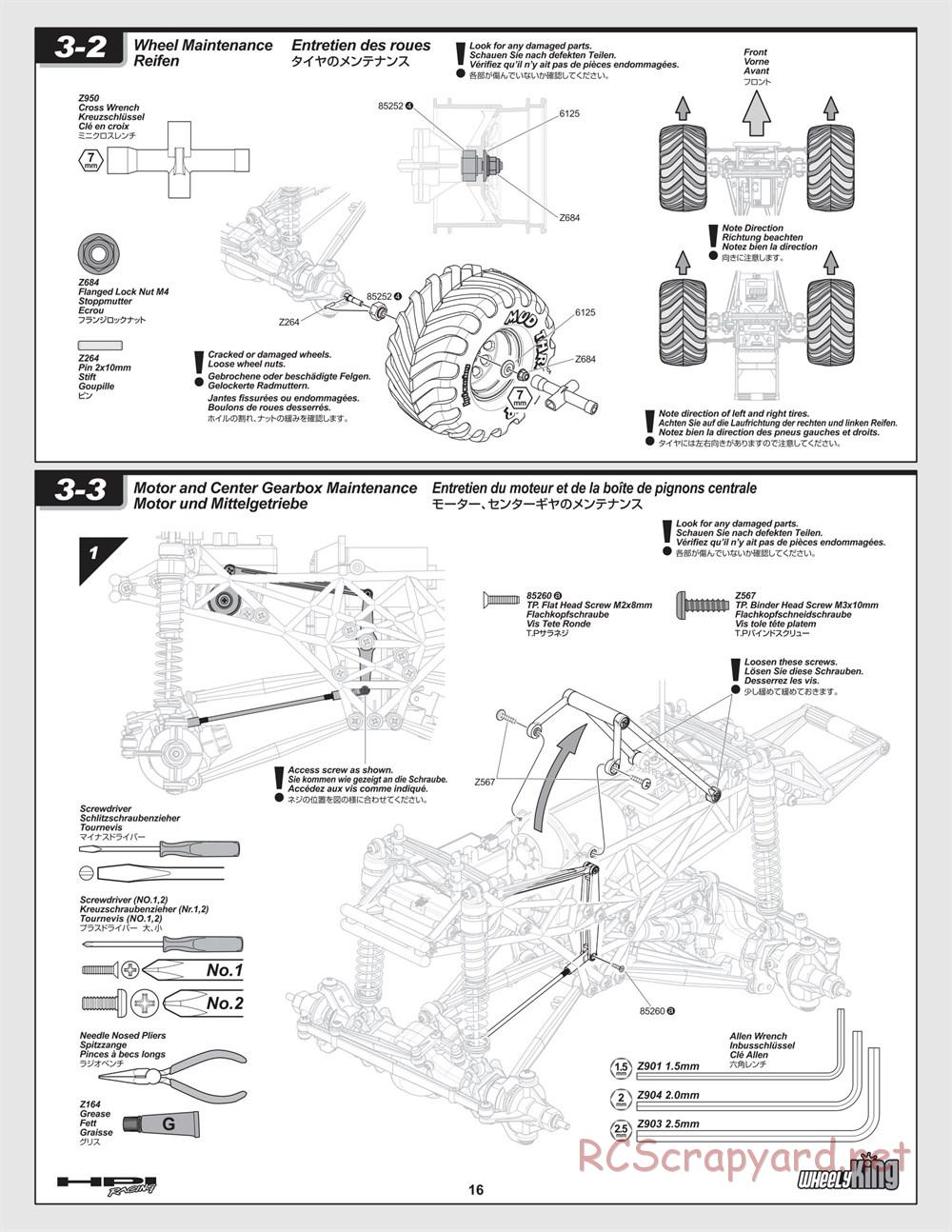 HPI - Wheely King - Manual - Page 16