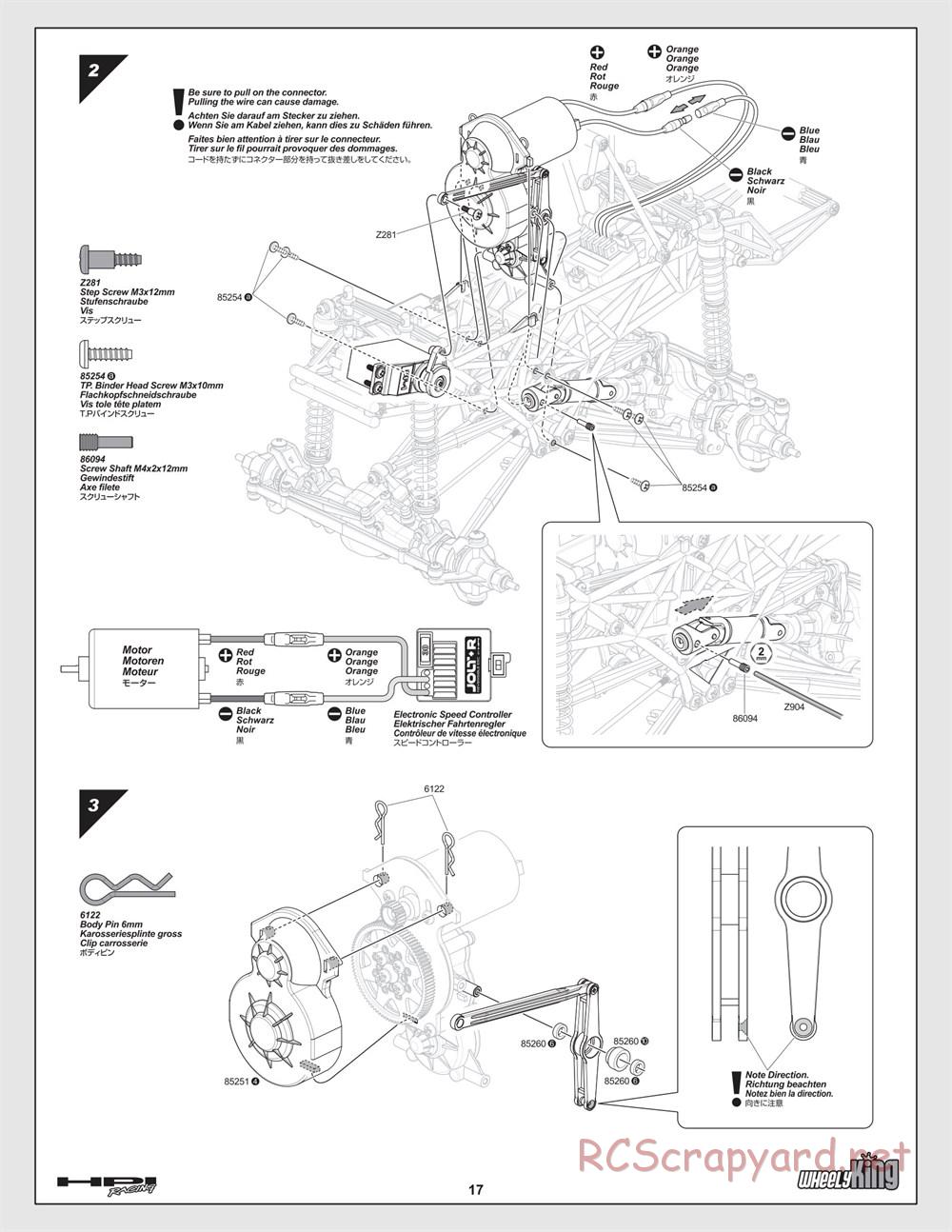 HPI - Wheely King - Manual - Page 17