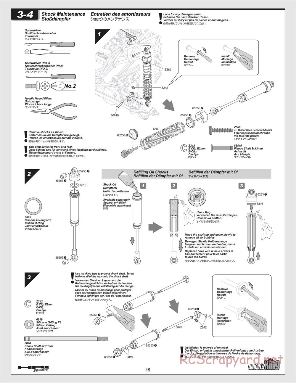 HPI - Wheely King - Manual - Page 19