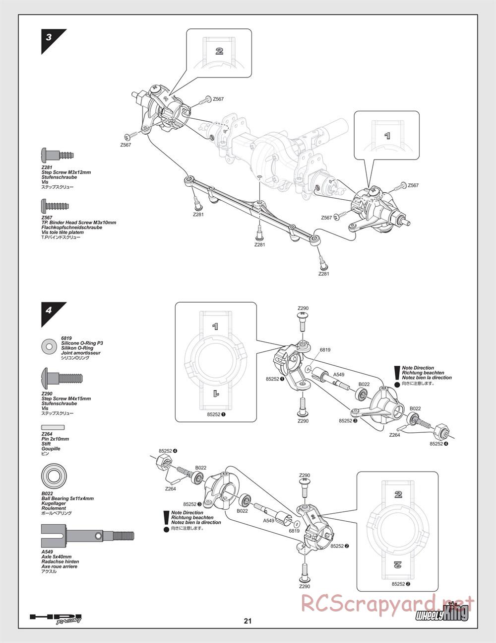 HPI - Wheely King - Manual - Page 21