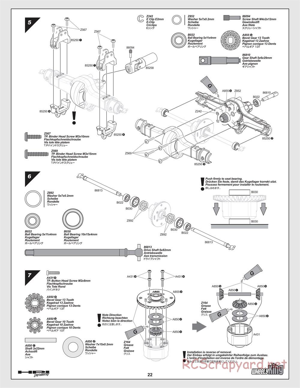 HPI - Wheely King - Manual - Page 22