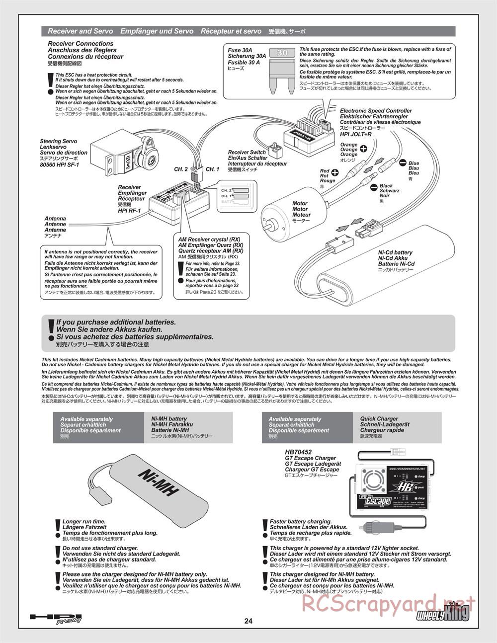 HPI - Wheely King - Manual - Page 24