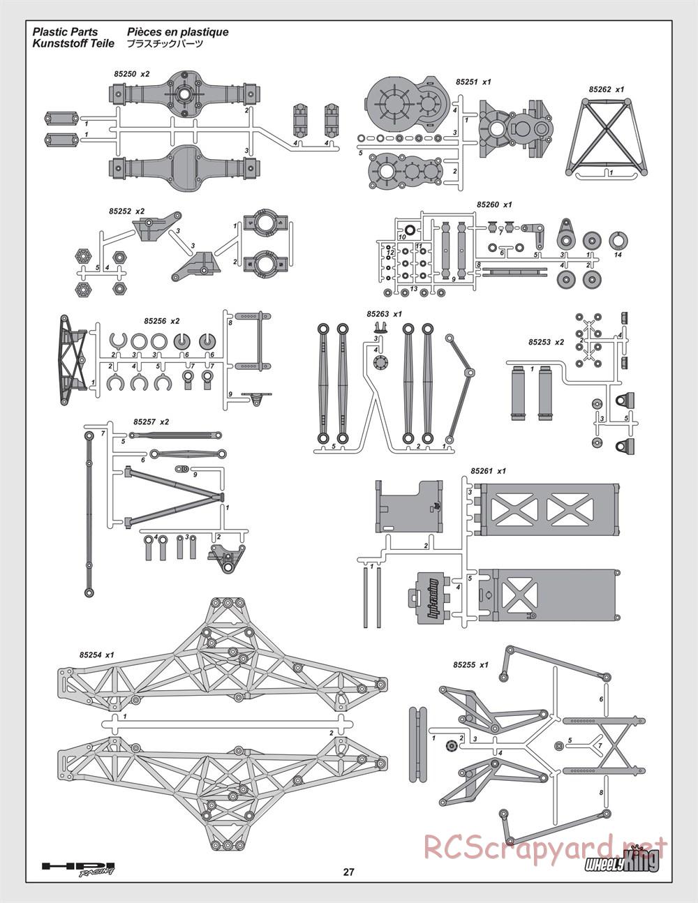 HPI - Wheely King - Exploded View - Page 27