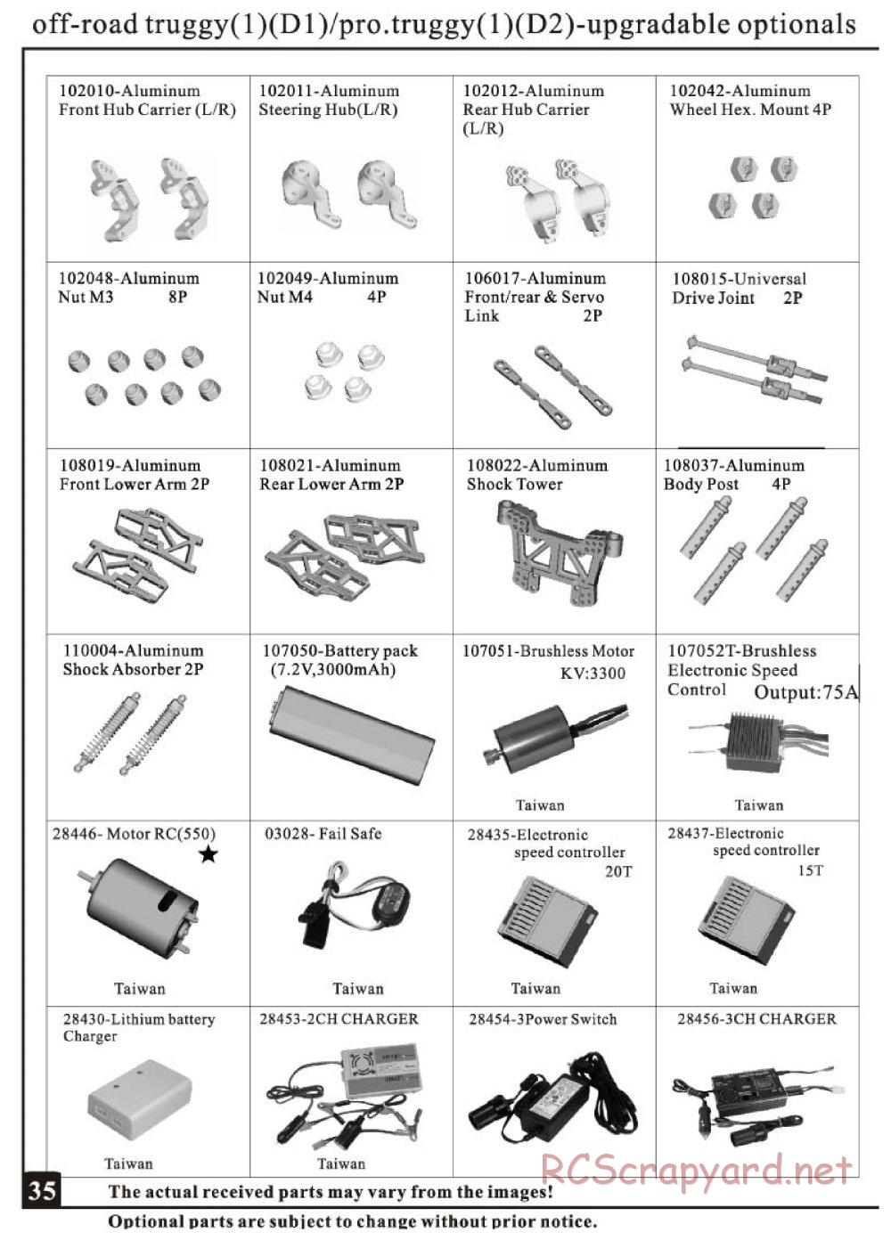 HSP Racing - Tribeshead - 94115 / 94115PRO - Parts List - Page 6