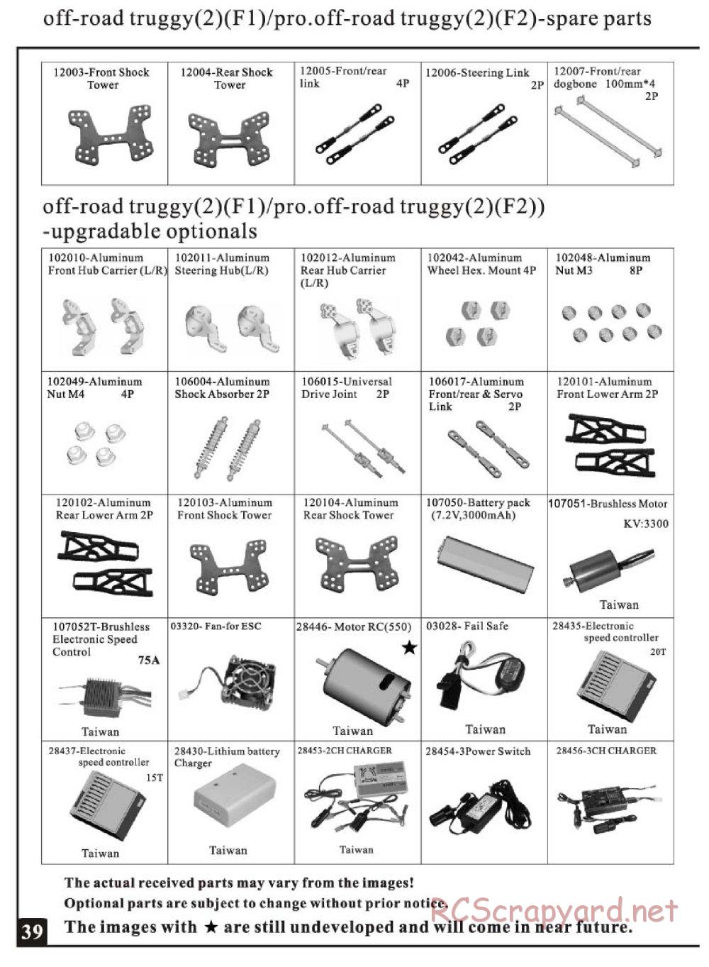 HSP Racing - Tribeshead-2 - 94124N / 94124PRO - Parts List - Page 4