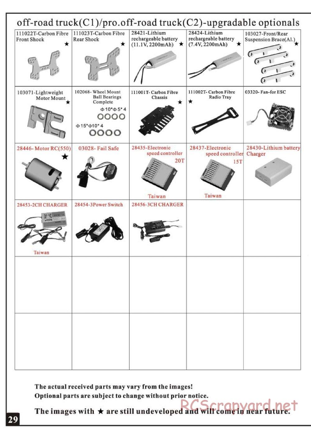 HSP Racing - Brontosaurus - 94111 - Parts List - Page 7