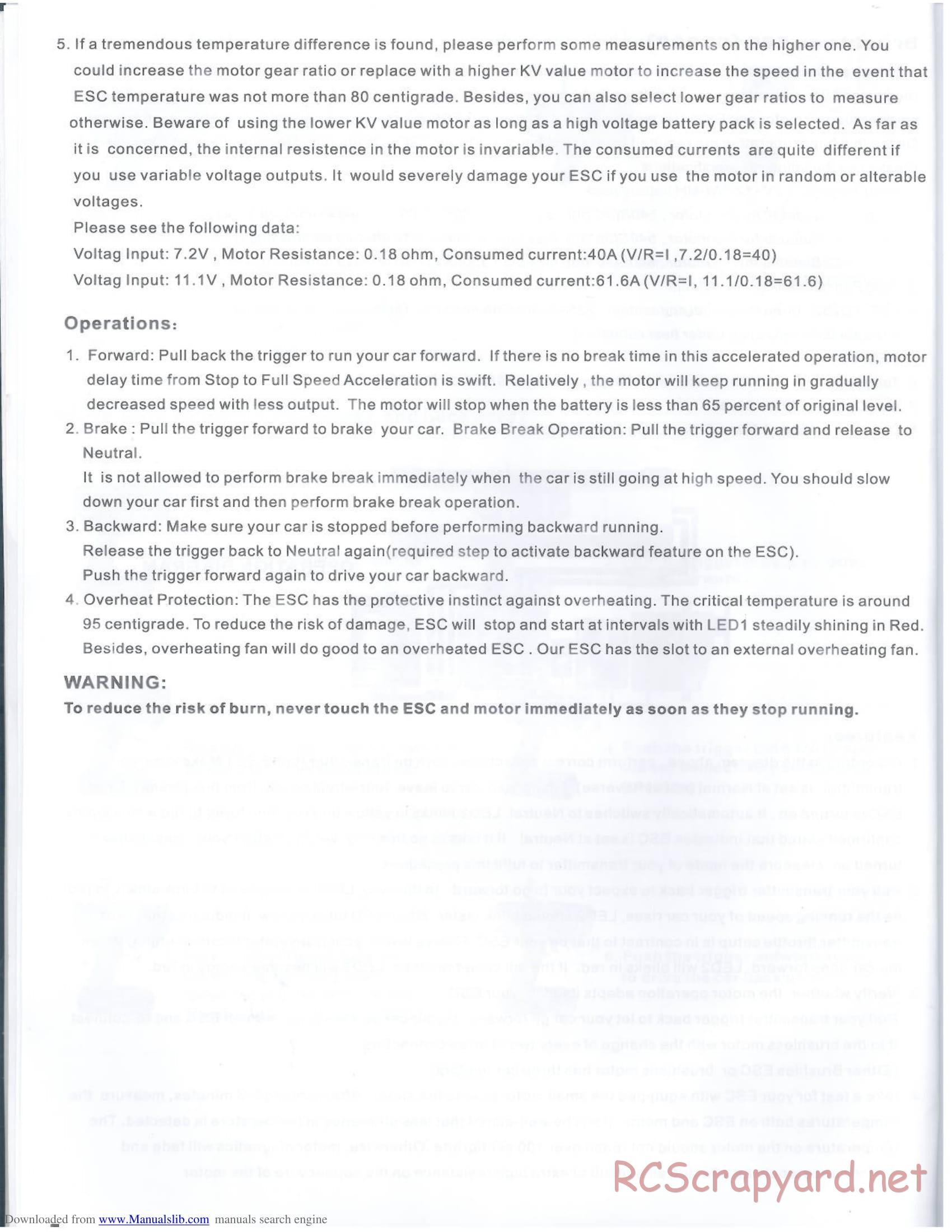 HSP Racing - Xeme-Pro - 94103PRO - Manual - Page 6