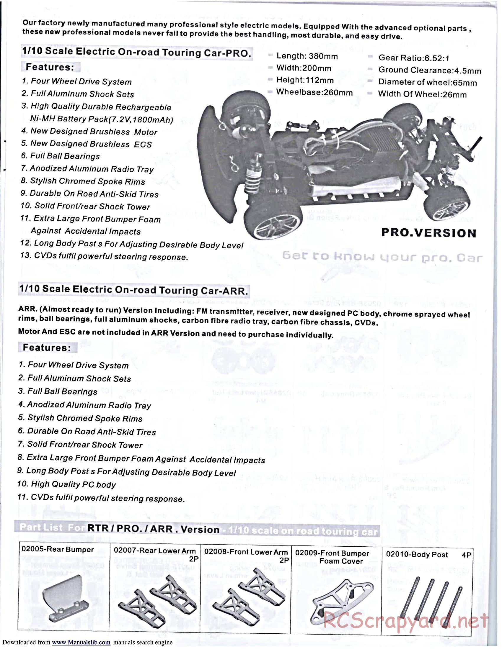 HSP Racing - Xeme-Pro - 94103PRO - Manual - Page 7