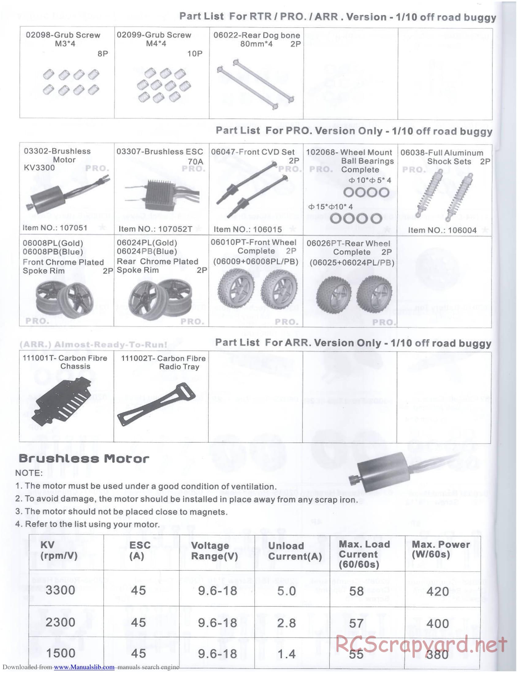 HSP Racing - Xeme-Pro - 94103PRO - Manual - Page 14