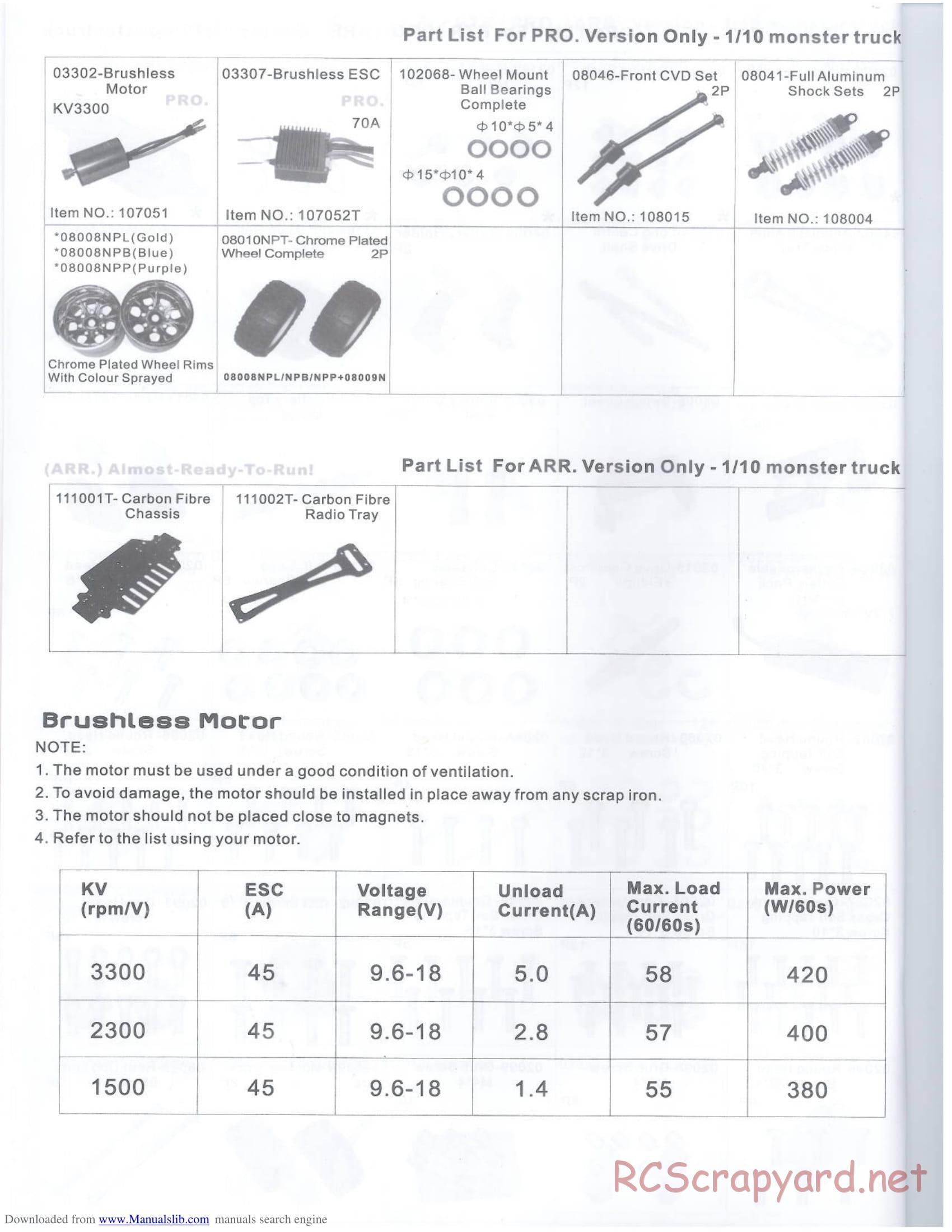 HSP Racing - Xeme-Pro - 94103PRO - Manual - Page 18