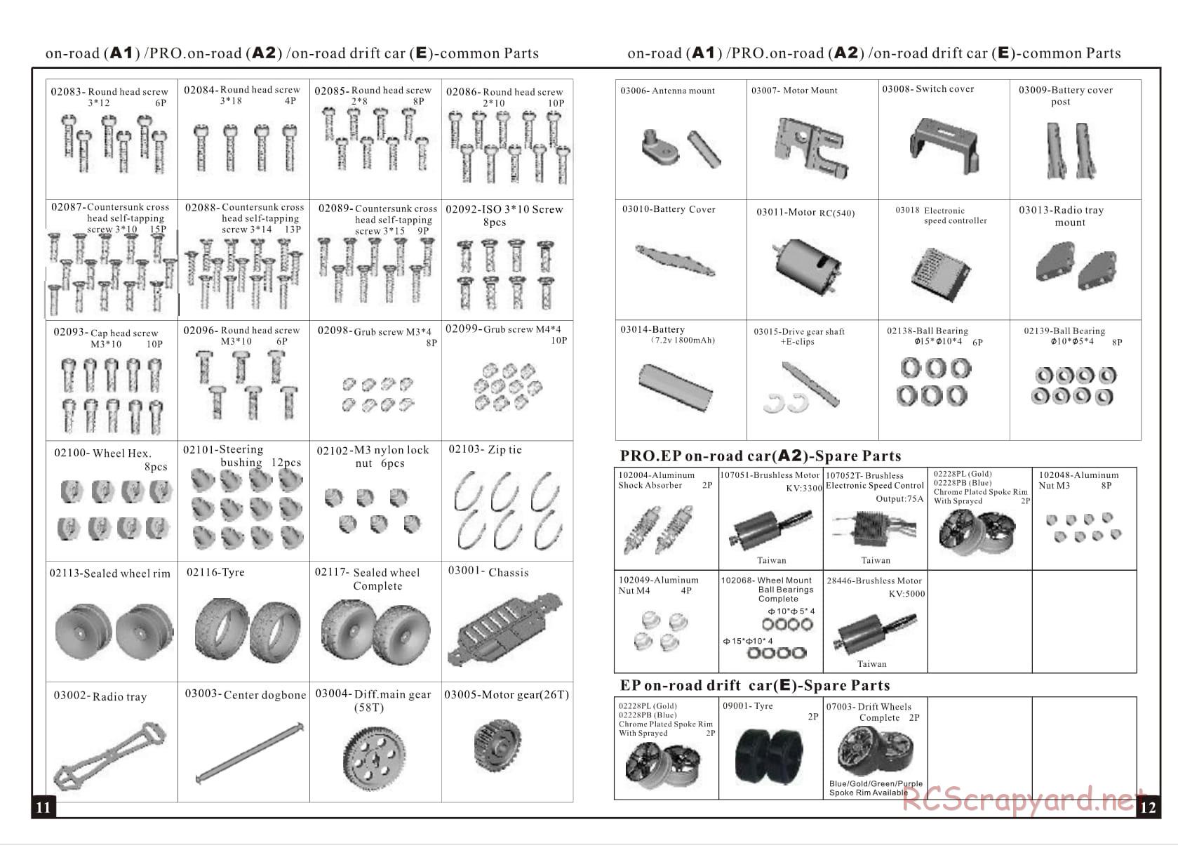 HSP / Redcat Racing - 1/10 Scale Electric - Manual - Page 7