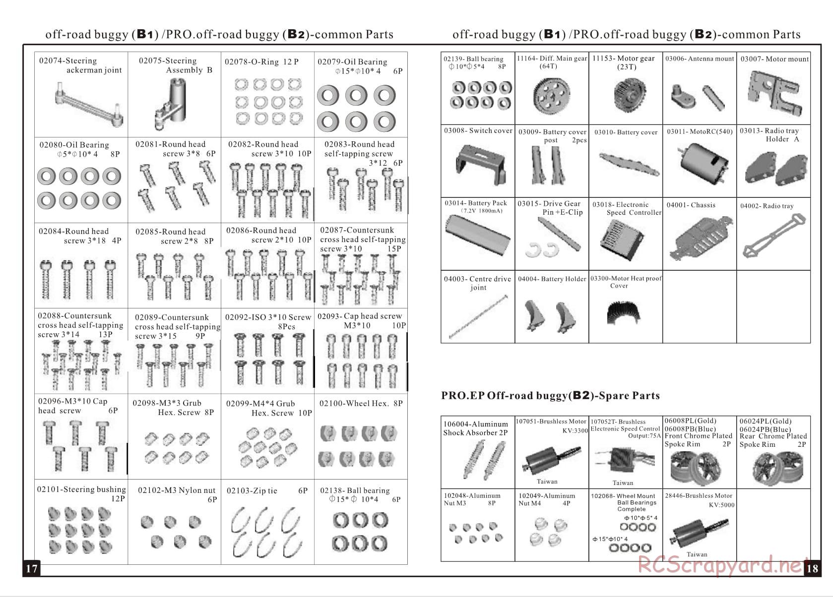 HSP / Redcat Racing - 1/10 Scale Electric - Manual - Page 10