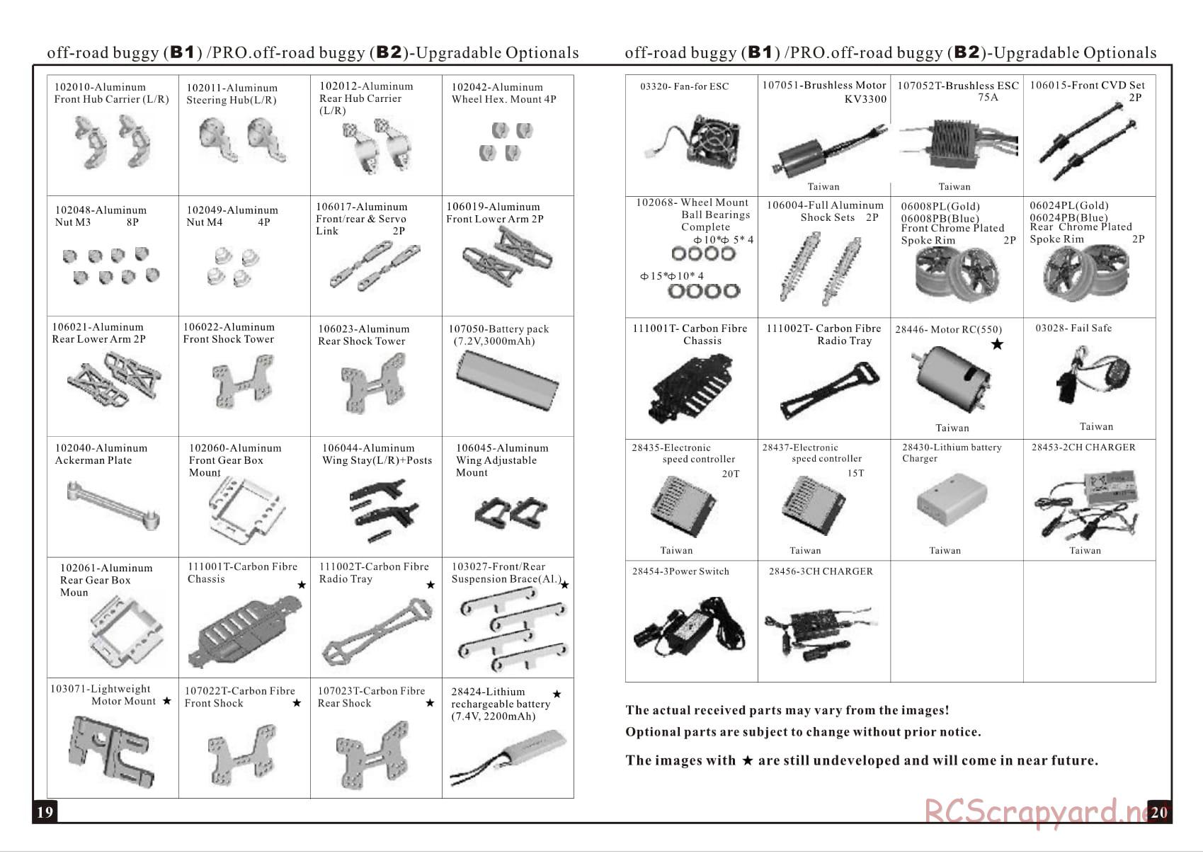 HSP / Redcat Racing - 1/10 Scale Electric - Manual - Page 11