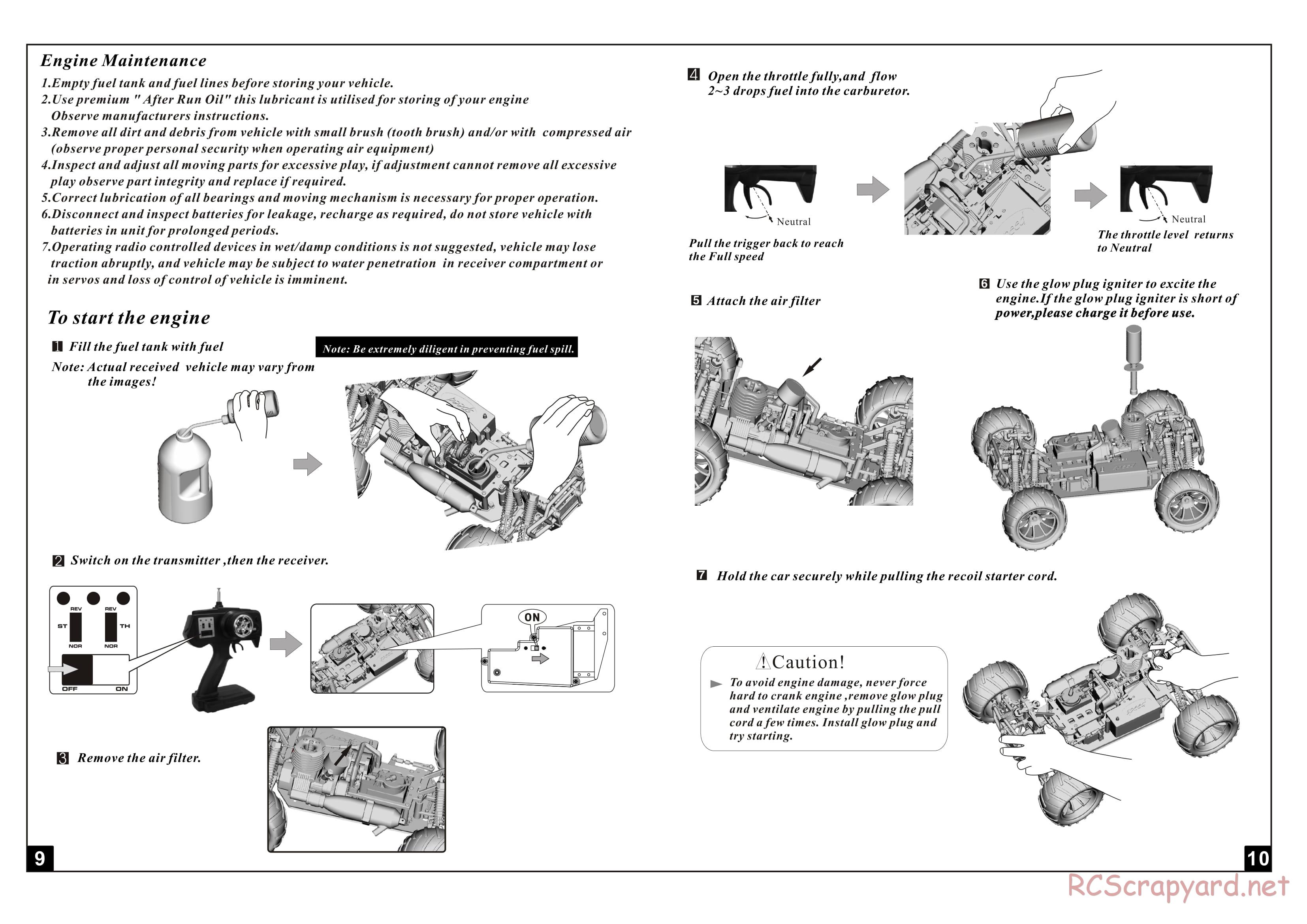 HSP Racing - 1/10 Nitro Models - Manual - Page 6