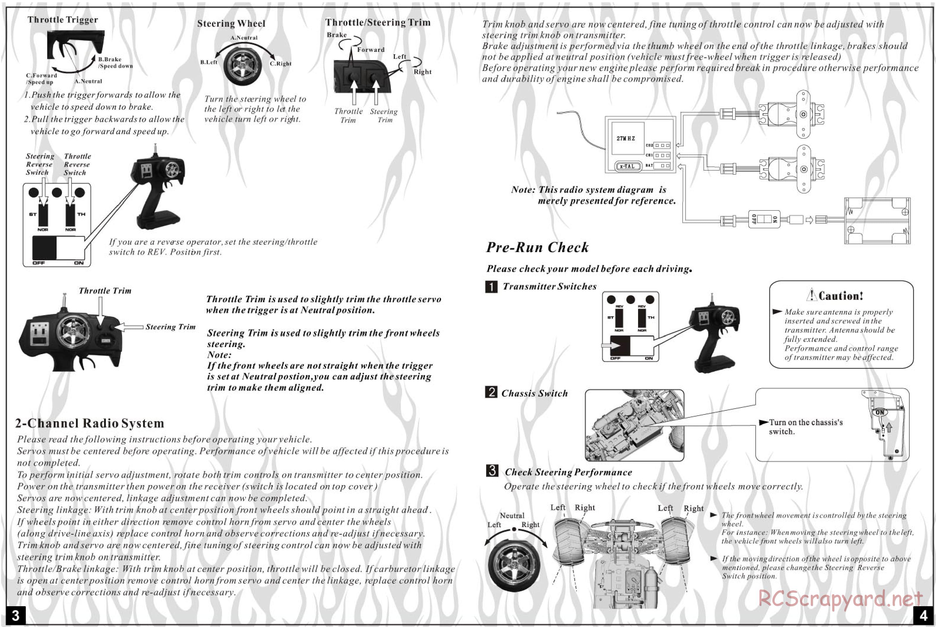 HSP Racing - Tyrannosaurus - 94108 - Manual - Page 3