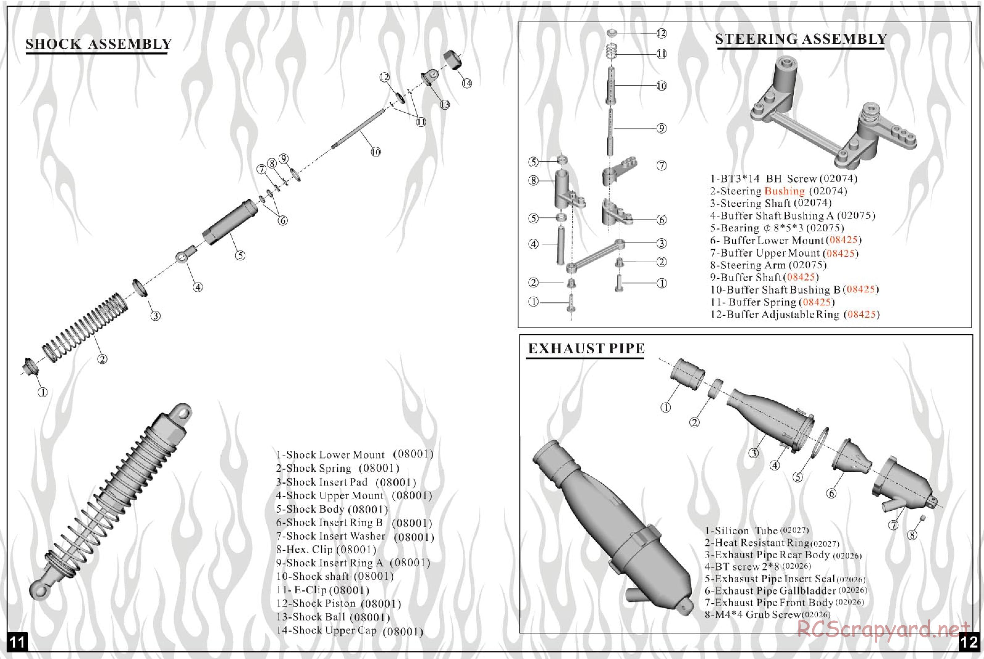 HSP Racing - Tyrannosaurus - 94108 - Manual - Page 7