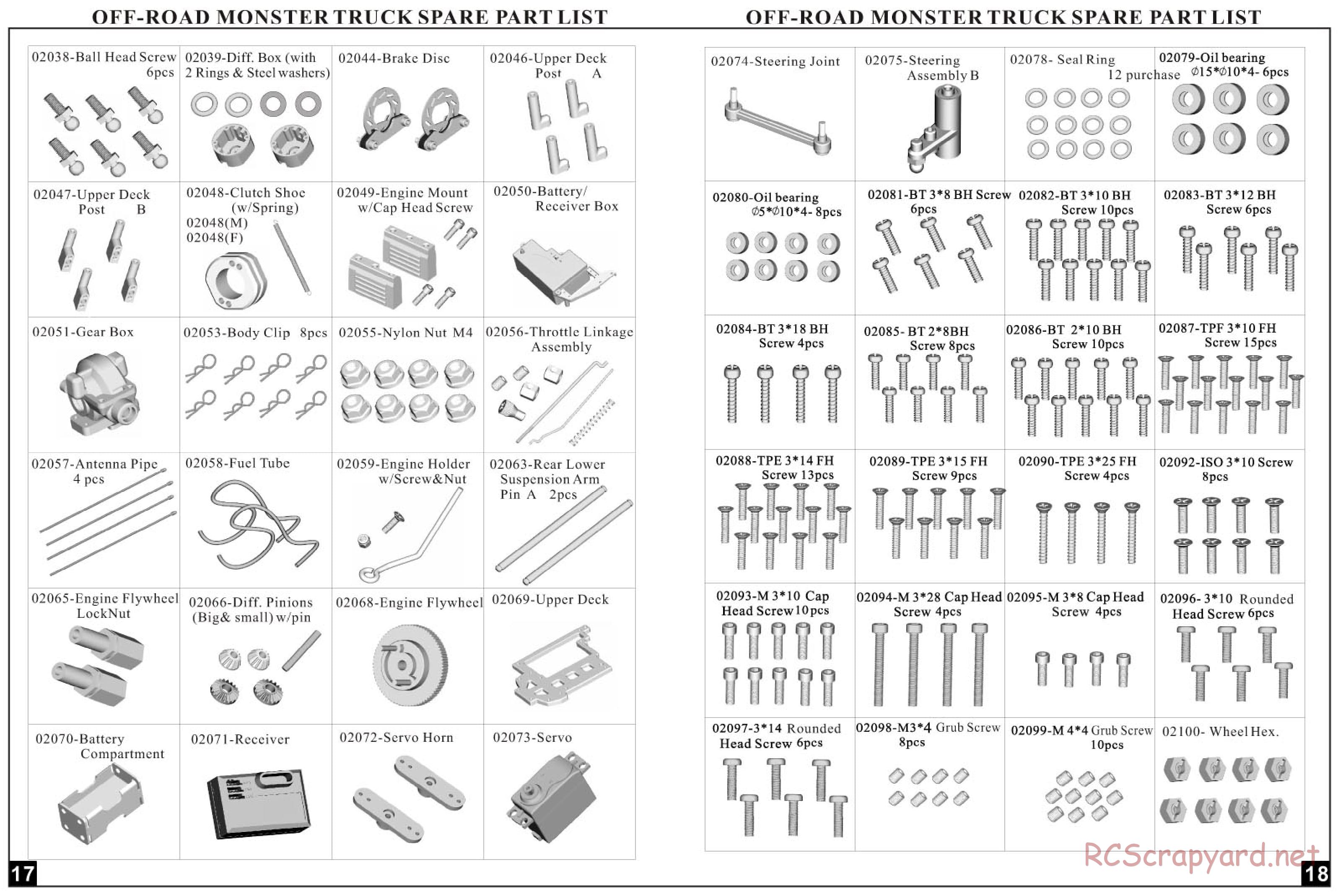 HSP Racing - Tyrannosaurus - 94108 - Manual - Page 10