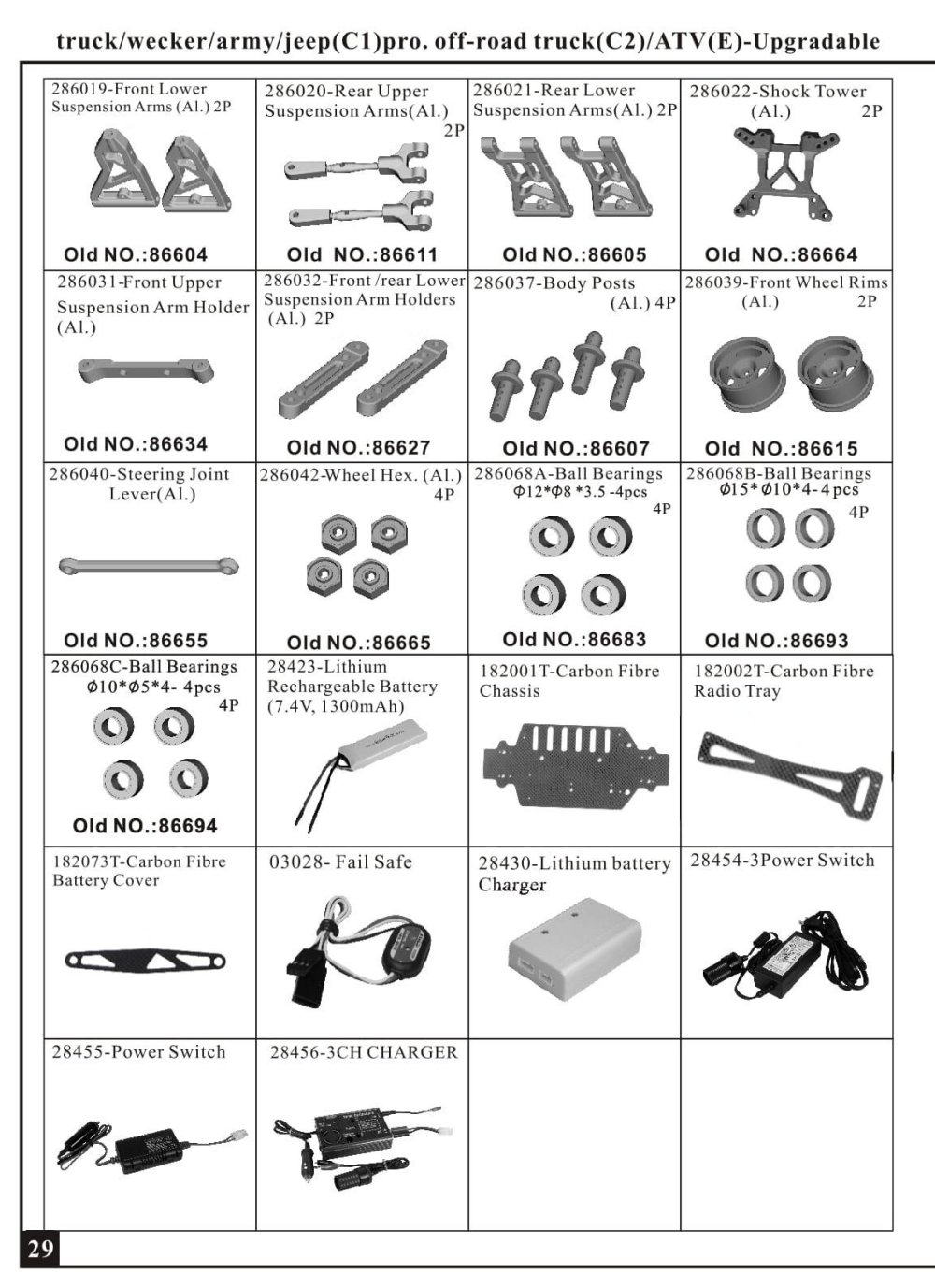 HSP Racing - Kidking - 94186 / 94186PRO - Parts List - Page 7