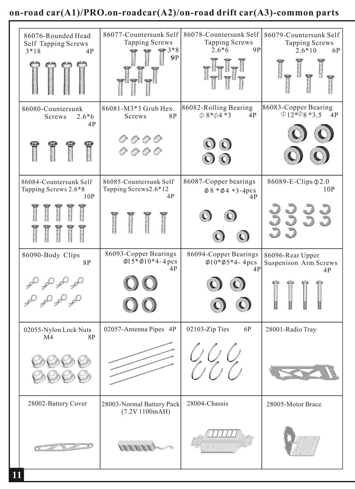 HSP Racing - Flying Fish 2 - 94163 / 94163T/P - Parts List - Page 4