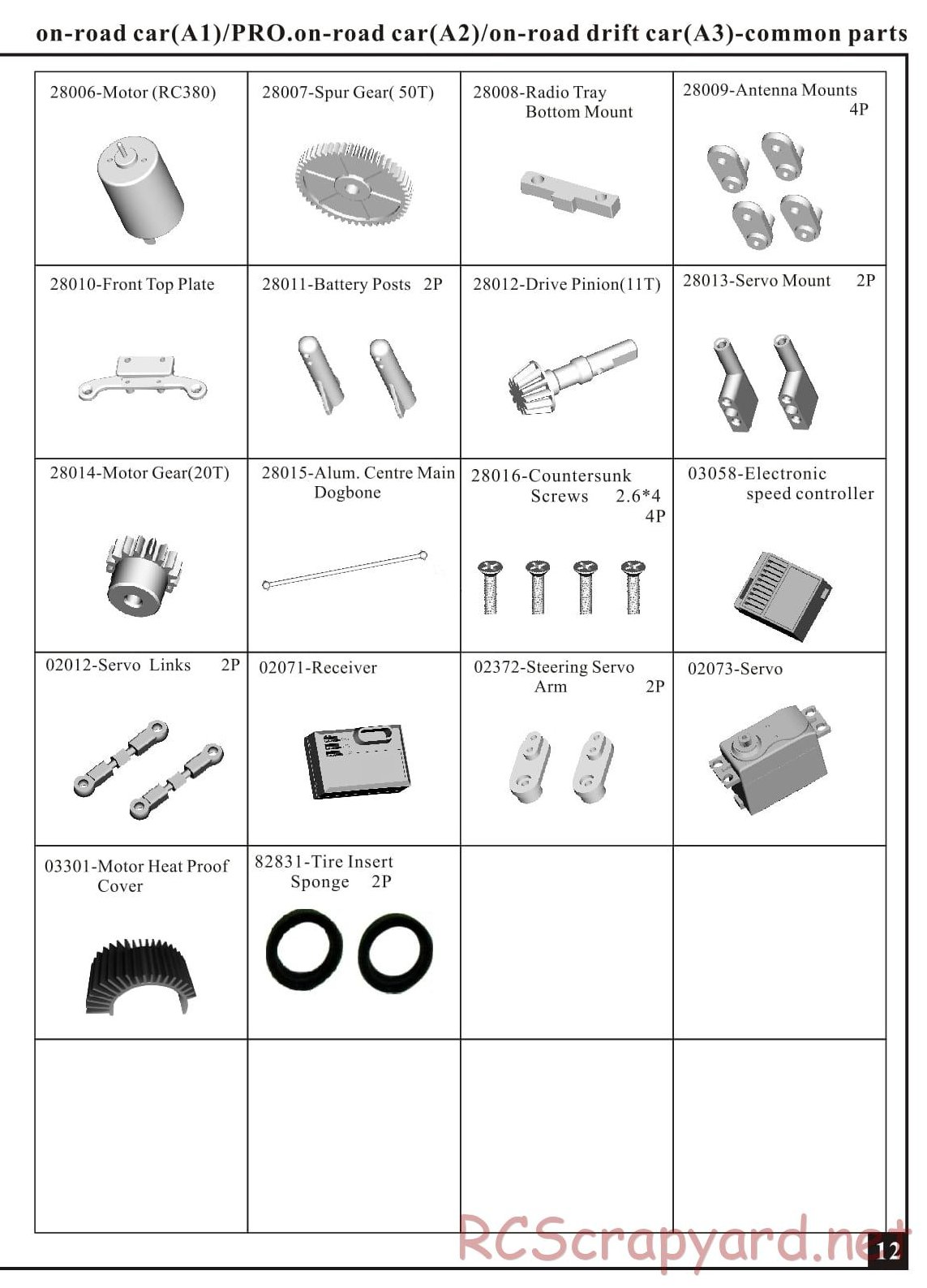 HSP Racing - Flying Fish 2 - 94163 / 94163T/P - Parts List - Page 5