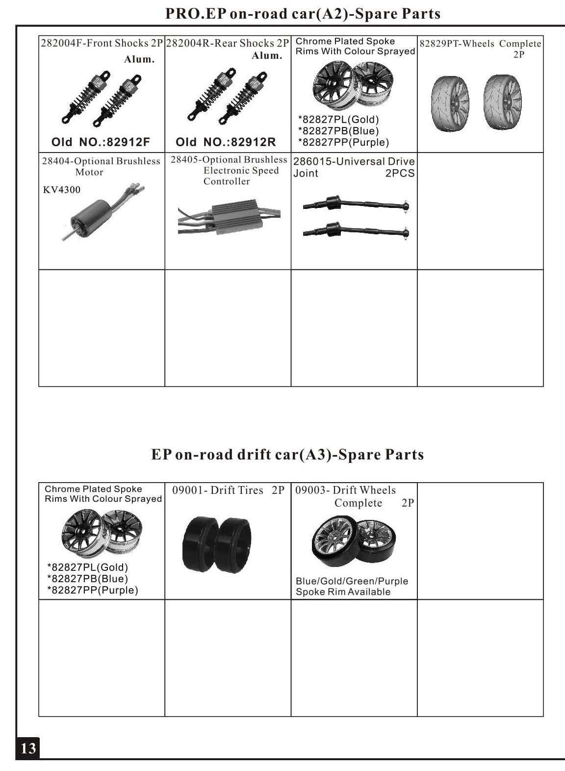 HSP Racing - Flying Fish 2 - 94163 / 94163T/P - Parts List - Page 6