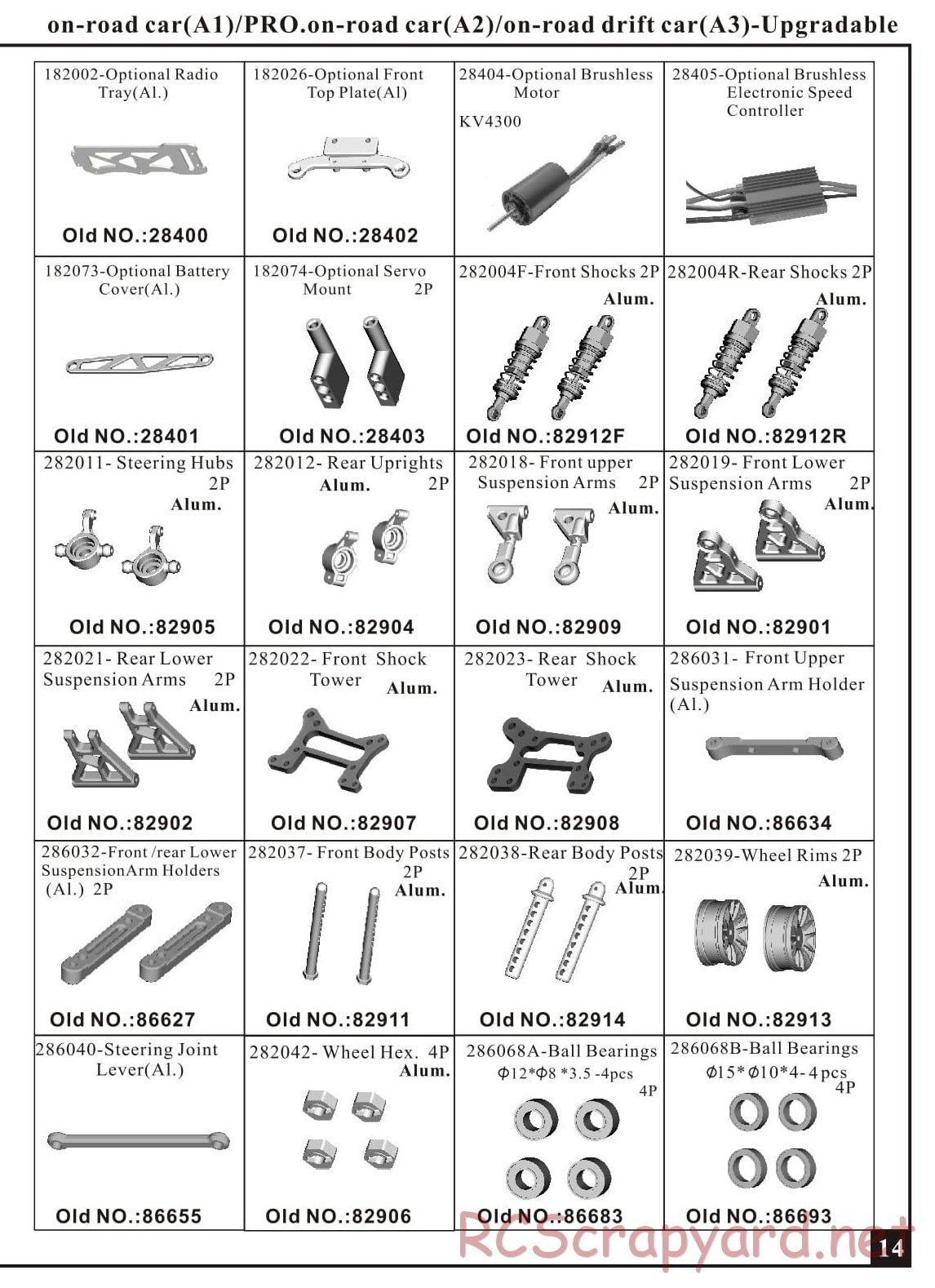 HSP Racing - Flying Fish 2 - 94163 / 94163T/P - Parts List - Page 7