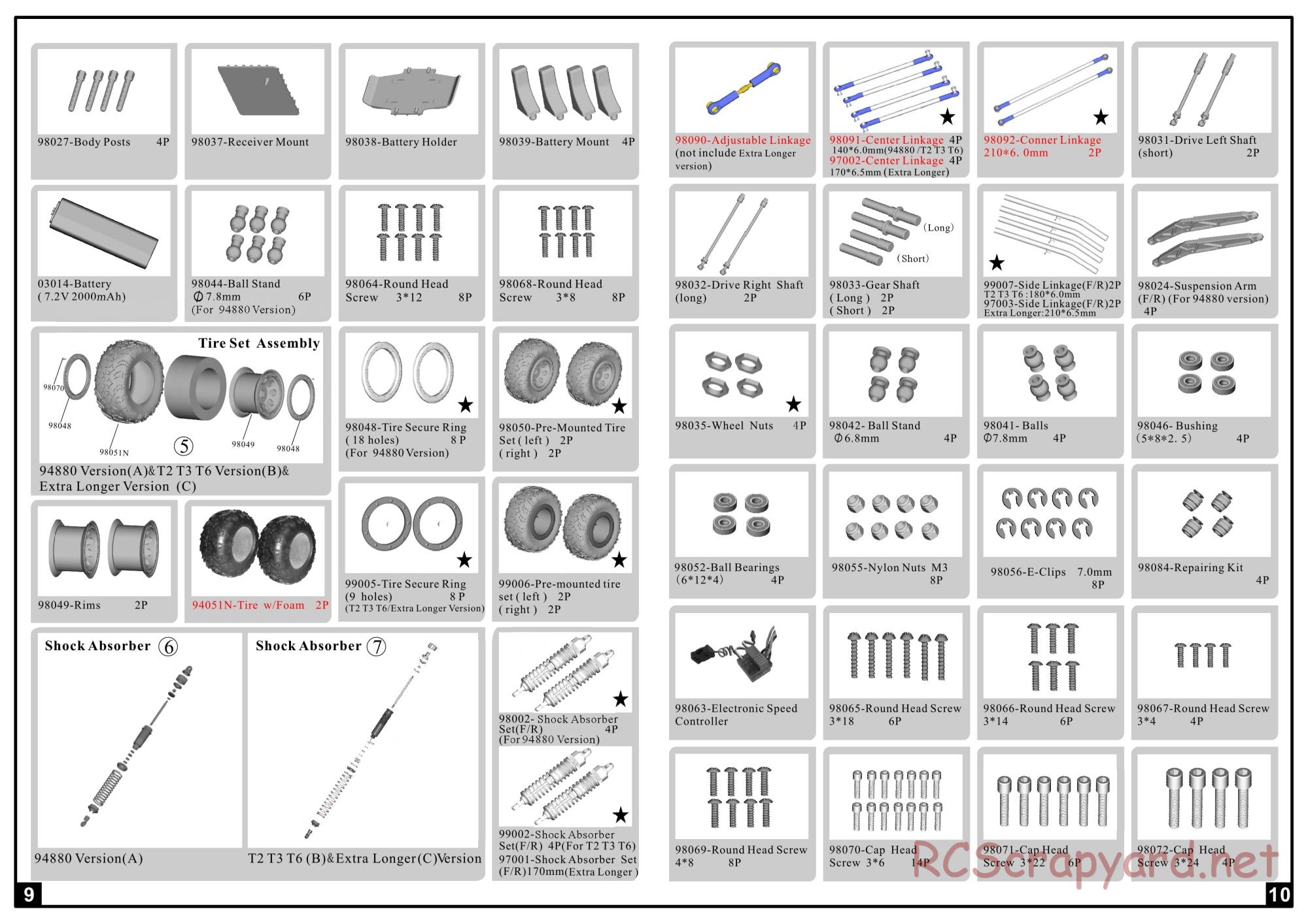 HSP Racing - 1/8 Electric Rock Crawlers - Manual - Page 6