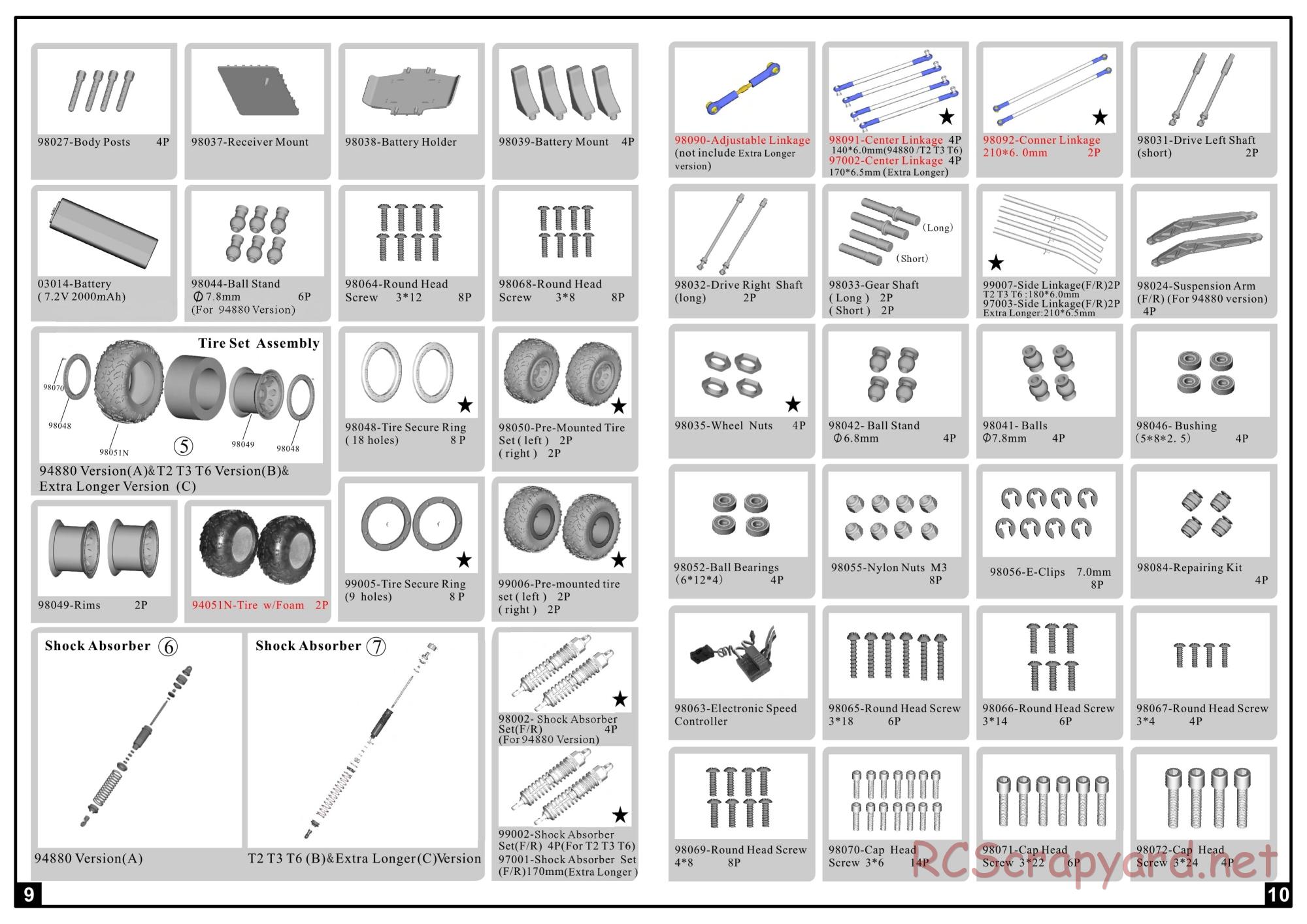 HSP Racing - 1/8 Electric Rock Crawlers - Manual - Page 9