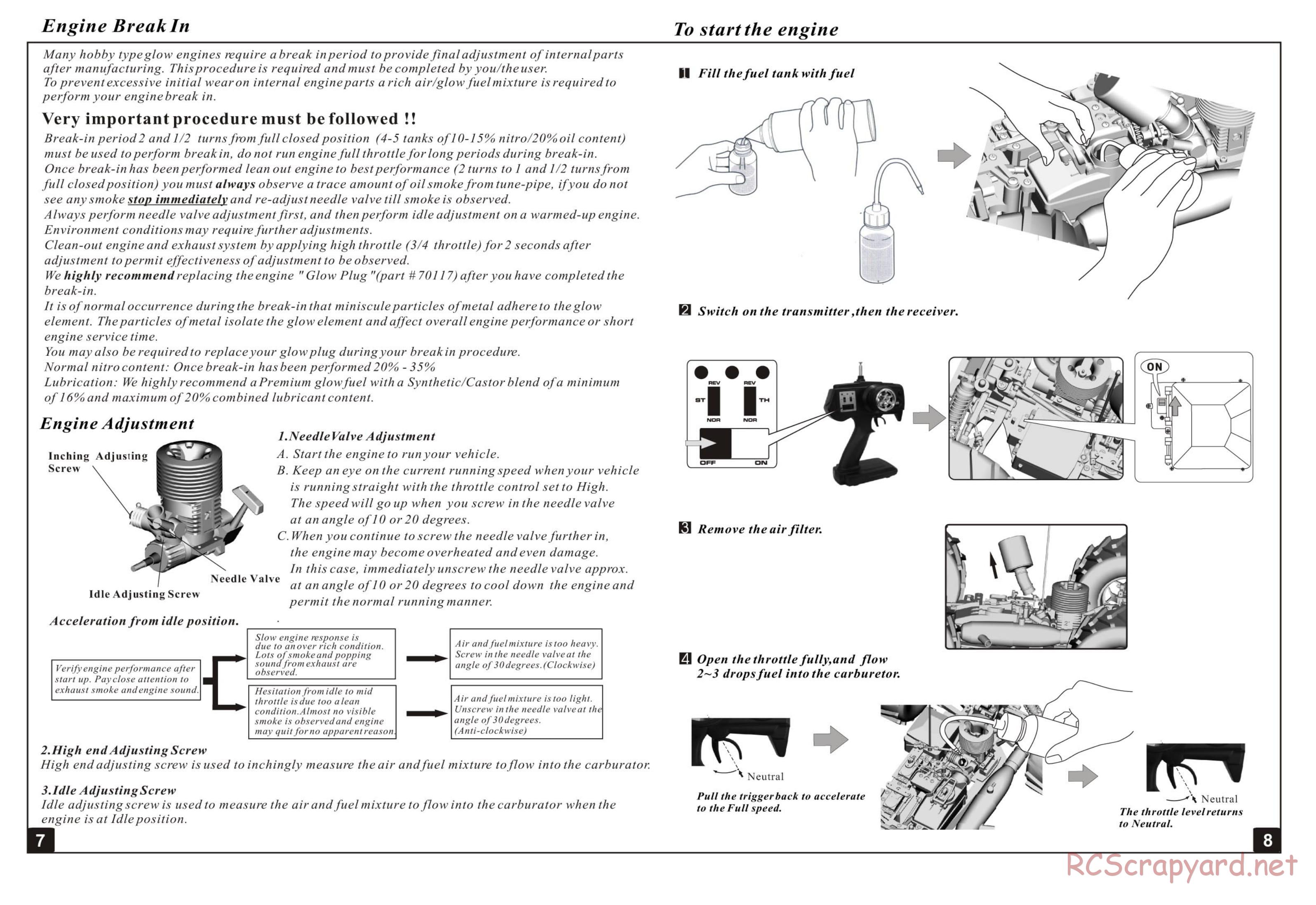 HSP Racing - 1/8 Nitro Monster Trucks - Manual - Page 5