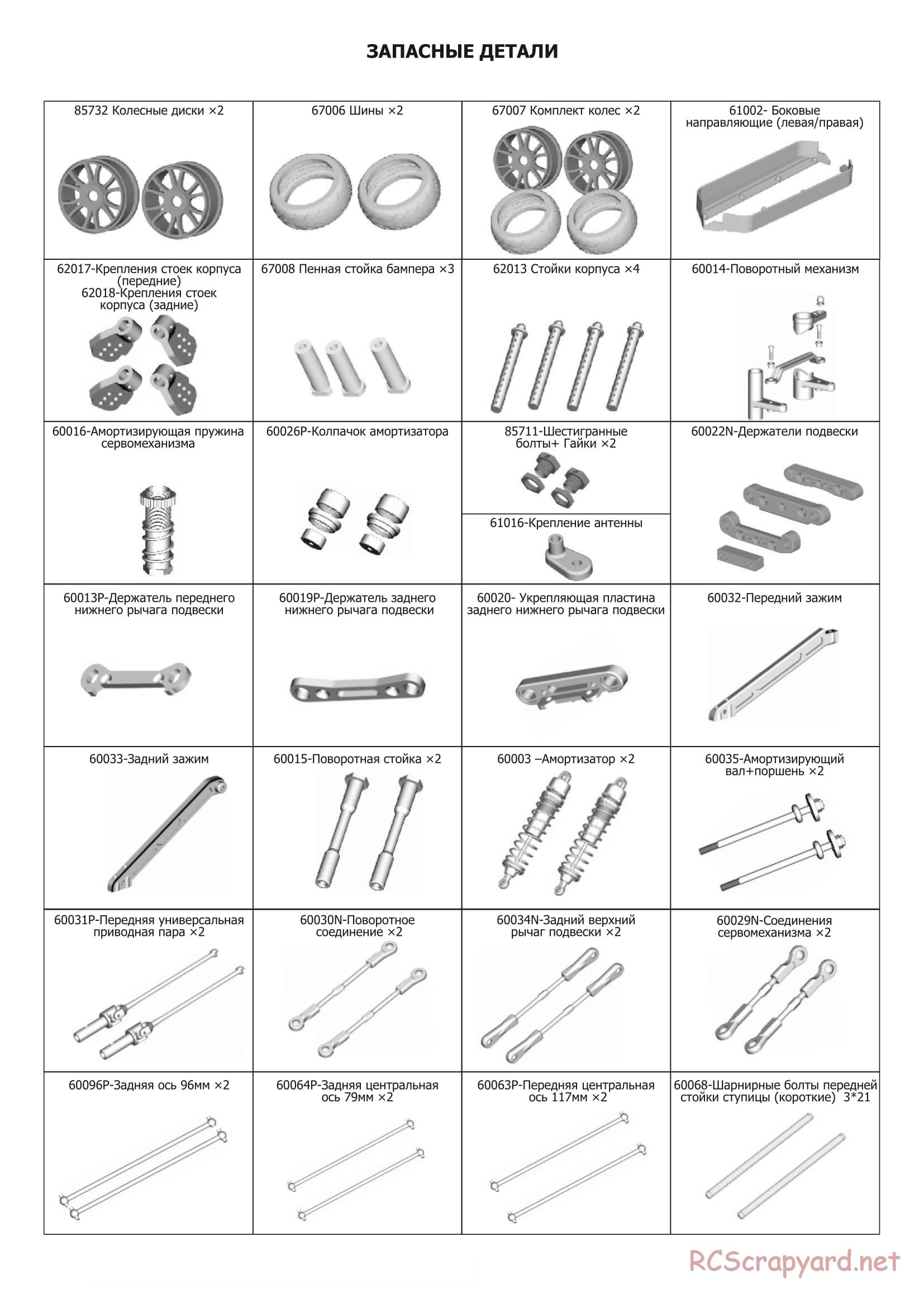 HSP Racing - 1/8 RC Models - Parts List - Page 3