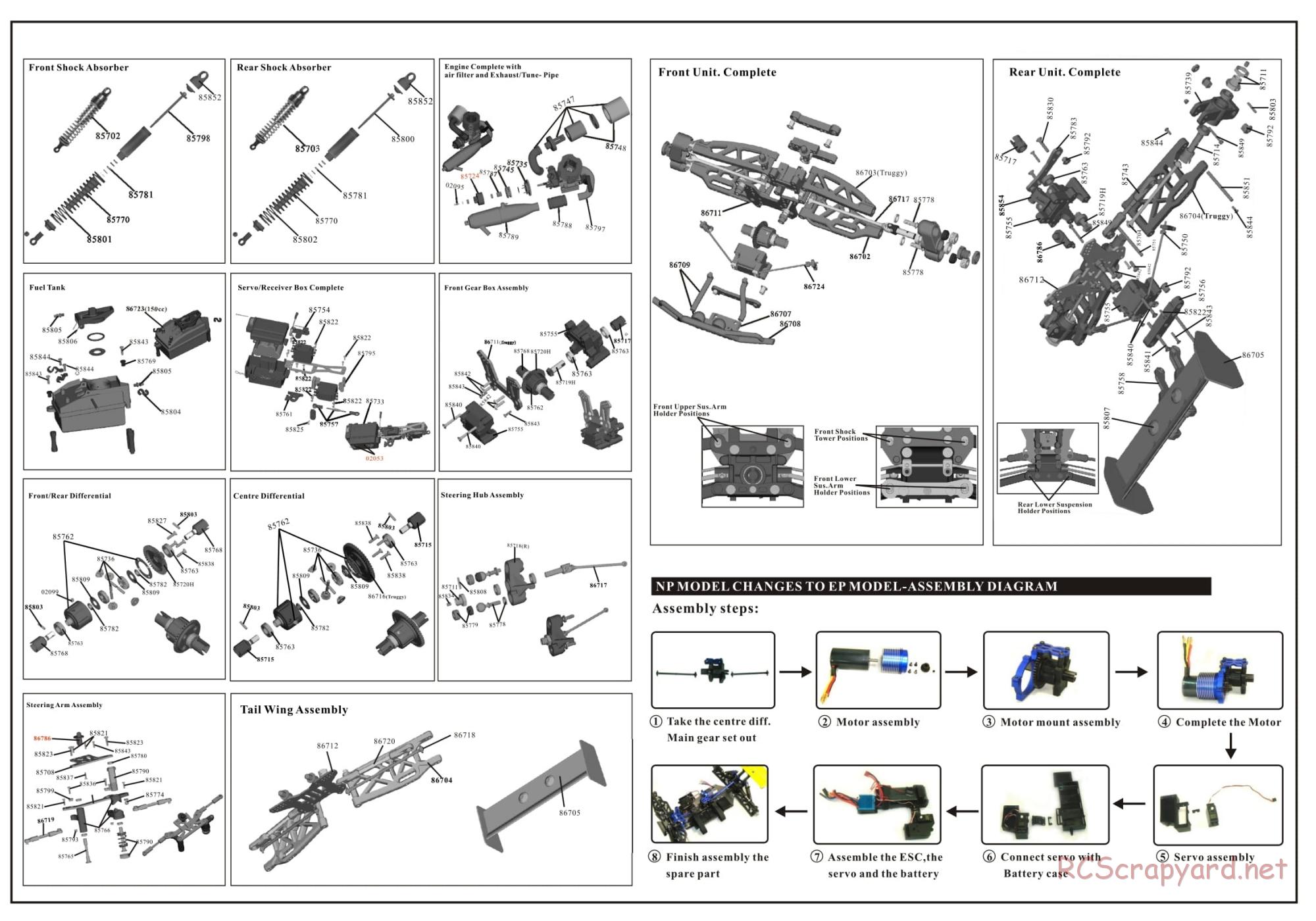 HSP Racing - 1/8 4WD Nitro / Electric Off Road - Parts List - Page 4