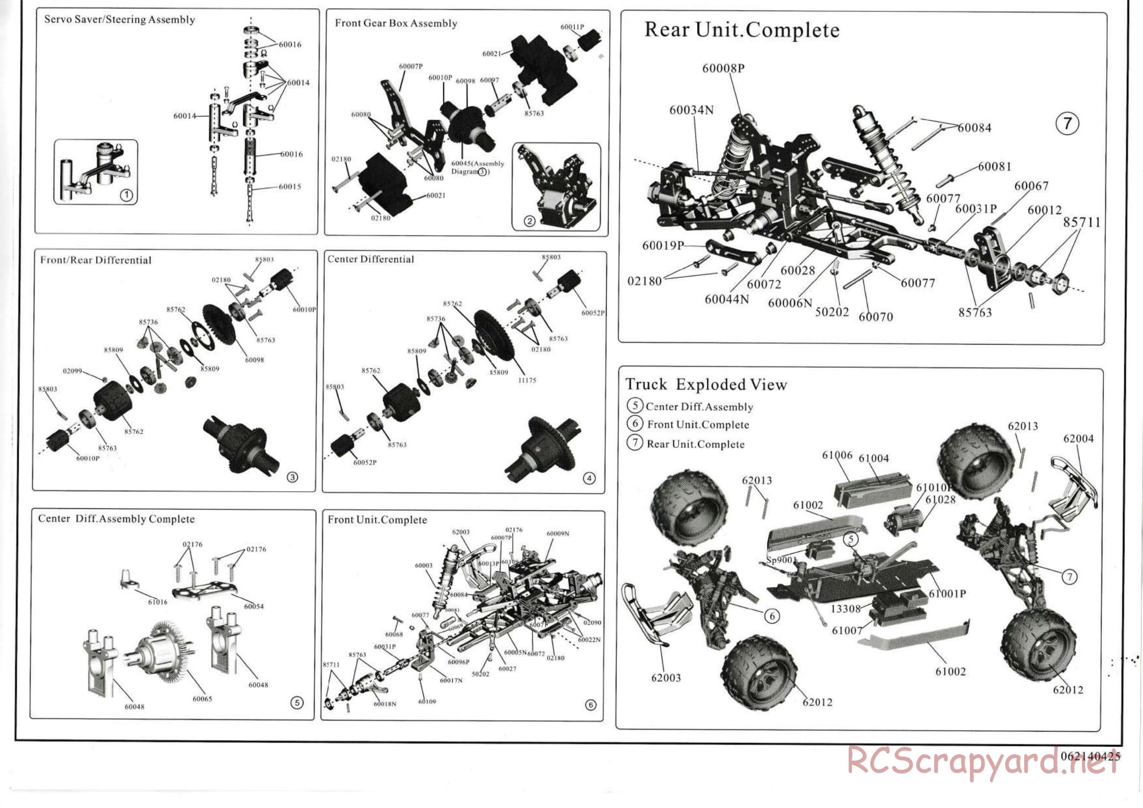 HSP Racing - 1/8 Electric Truck - Parts List - Page 4