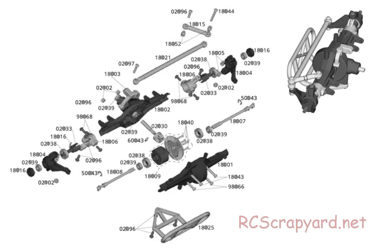 HSP Racing - 1/10 Electric Rock Crawlers - Exploded View - Page 3