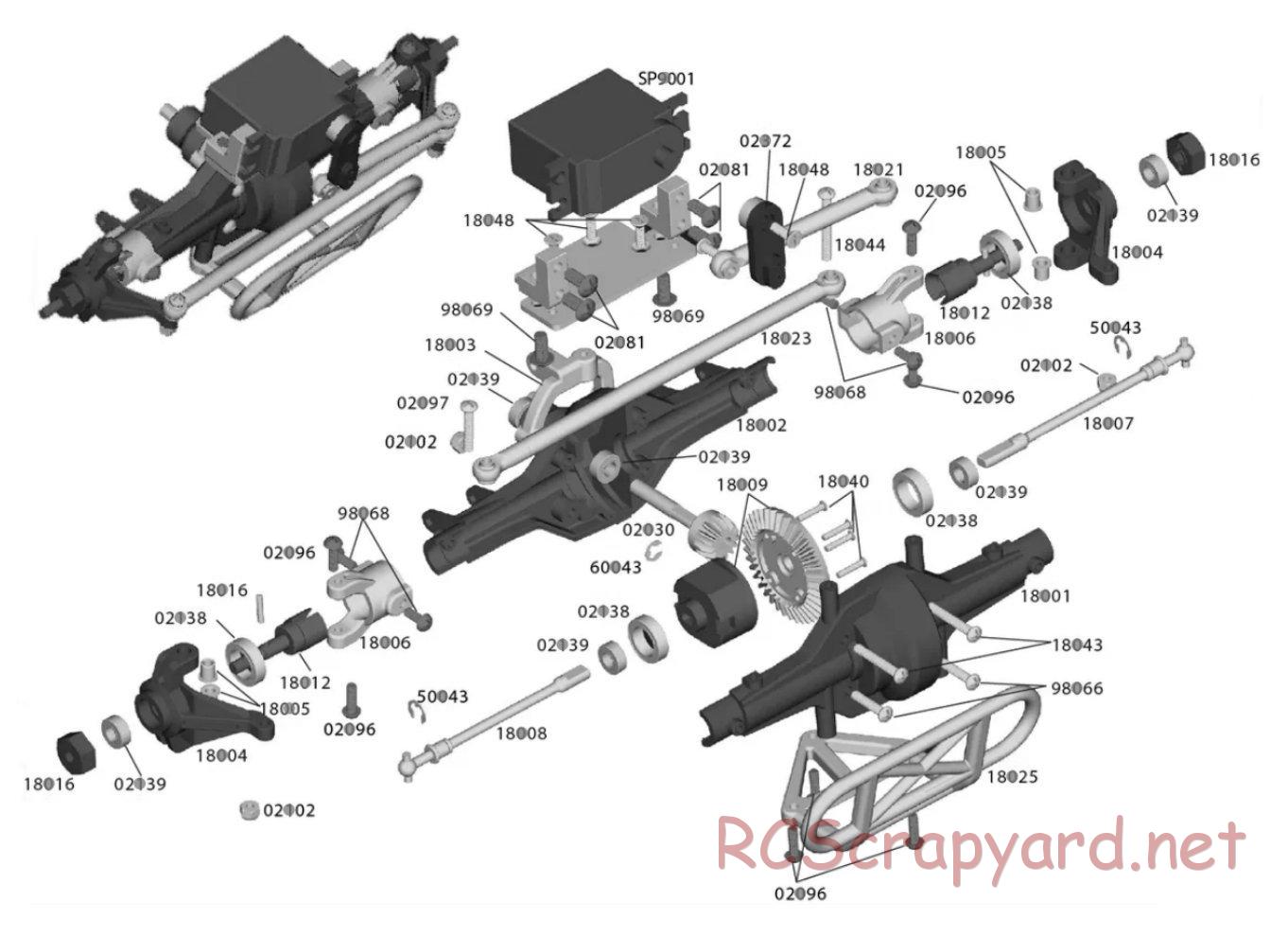 HSP Racing - 1/10 Electric Rock Crawlers - Exploded View - Page 5