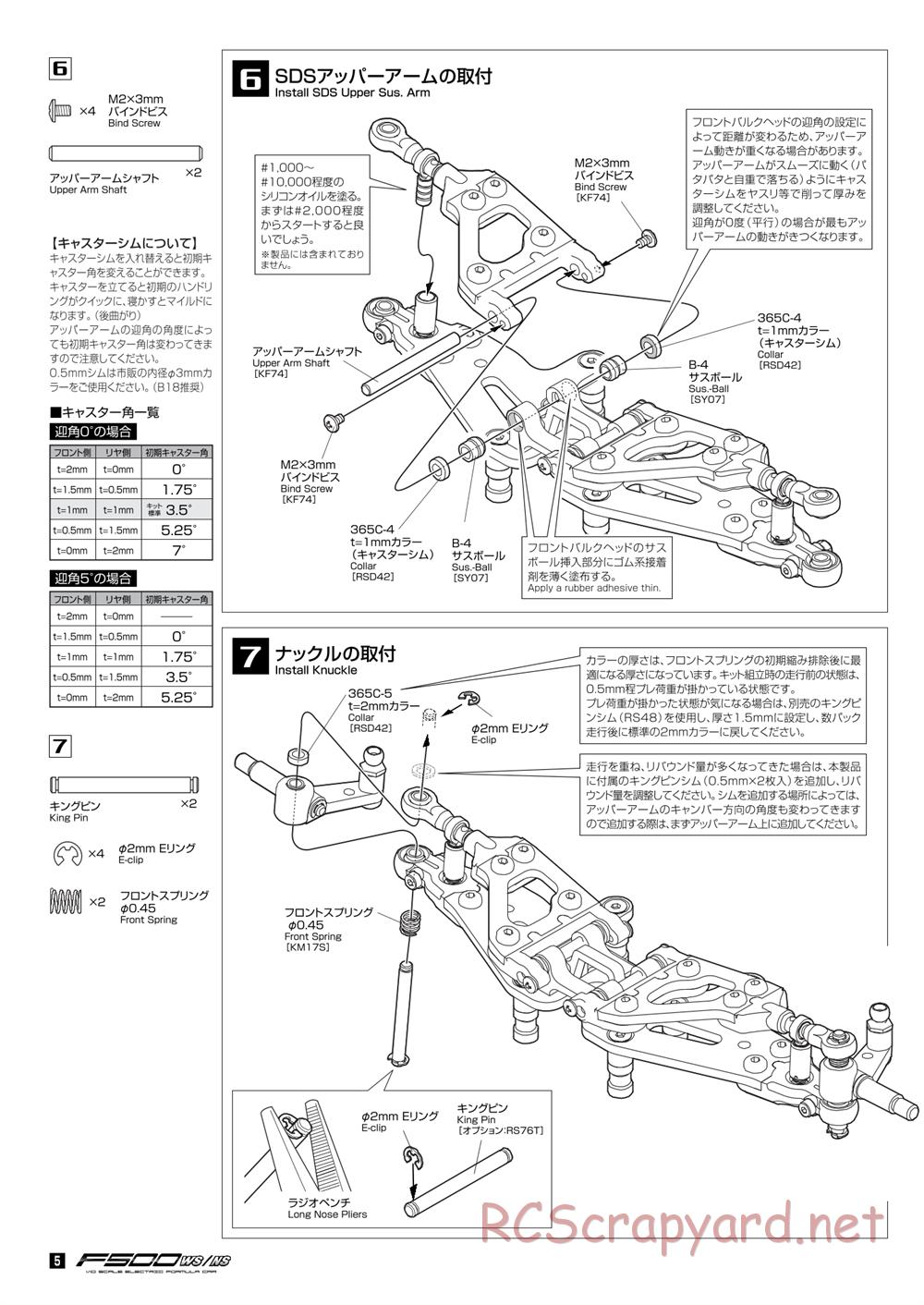 Kawada - F500WS / NS - Manual - Page 6