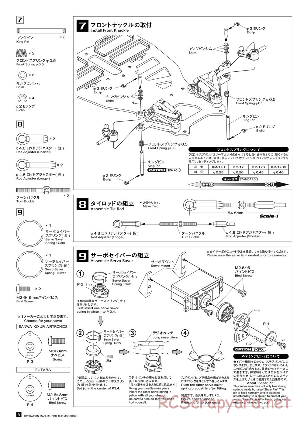 Kawada - M300RSX Ver.2 - Manual - Page 6