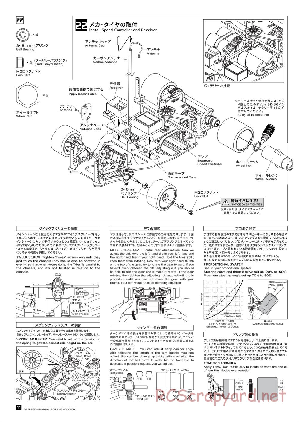 Kawada - M300RSX Ver.2 - Manual - Page 12