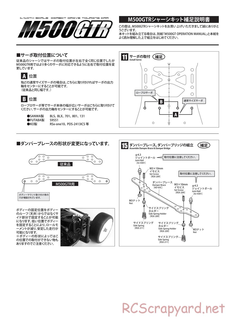 Kawada - M500GTR - Supplement - Page 1