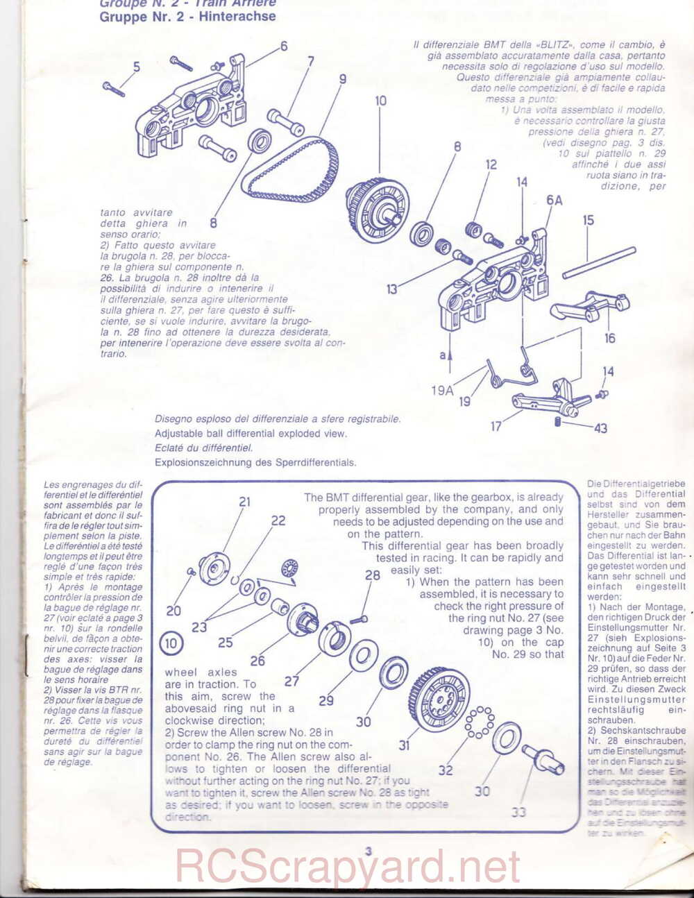 Kyosho - 3122 - BMT 891 - Manual - Page 03